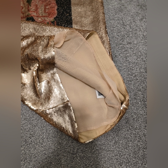 True Religion Sequin Mini Dress Lined Party Cocktail Bling Shimmer Size Medium - Picture 8 of 12